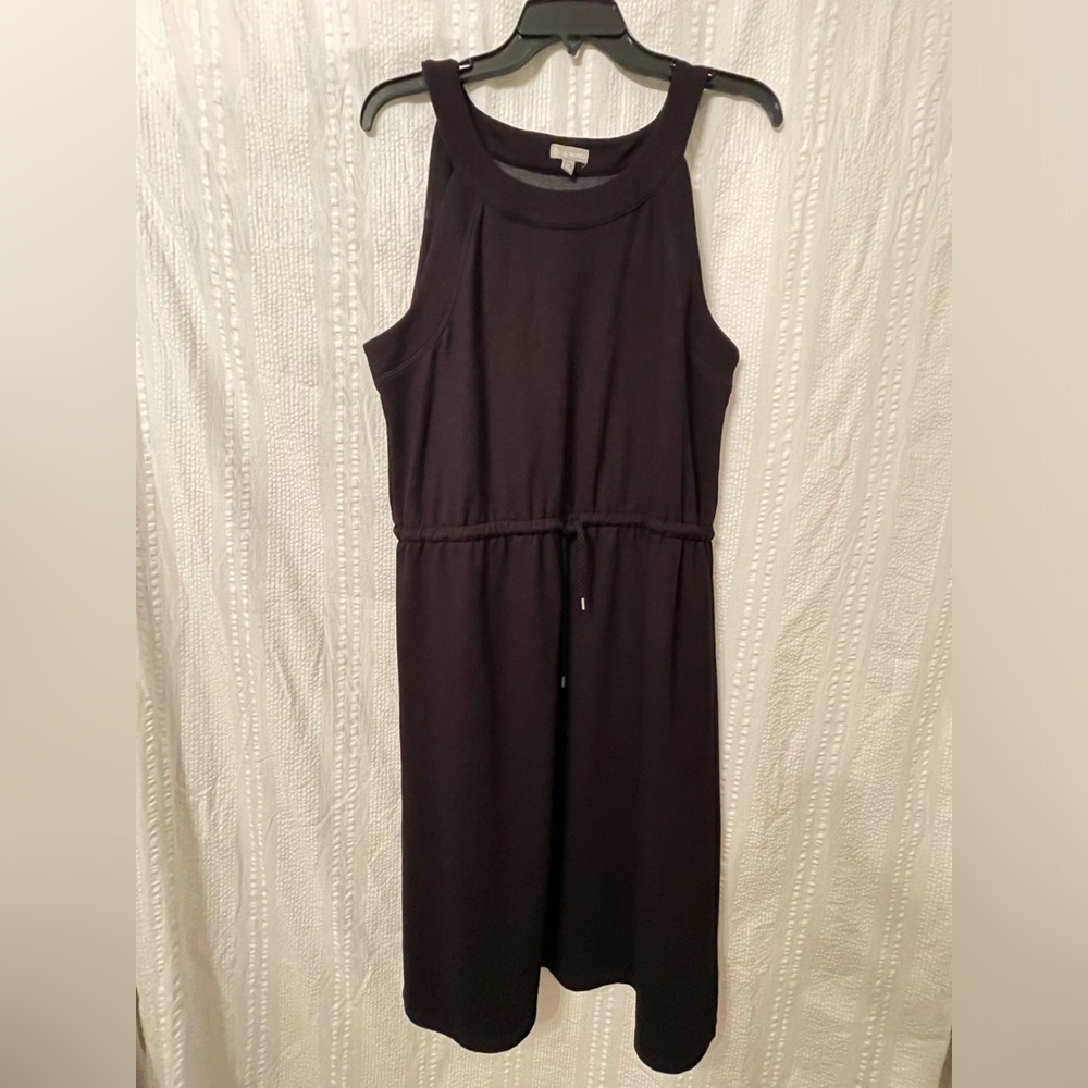 T by Talbots sleeveless dress. Black size large petite LP